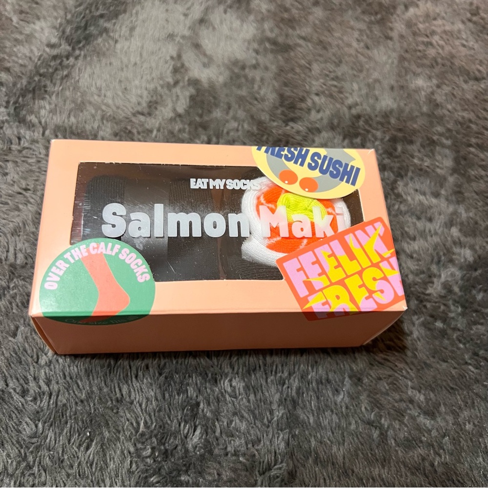 New Salmon women’s Socks by Eat My Socks one size